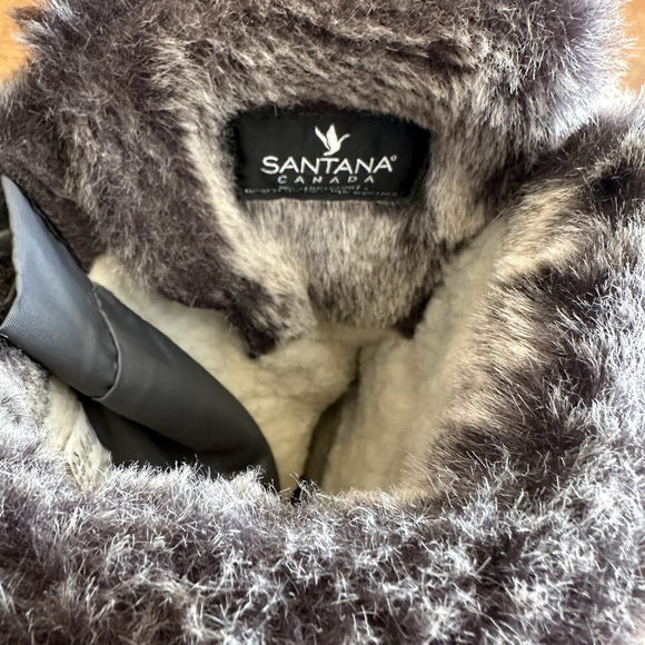 Santana Canada Marinda Womens 10 Grey Turquoise Tall Winter Boots Snow Casual - Picture 7 of 9